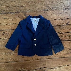 Janie and Jack Blue Blazer with gold buttons (12-18 mons)